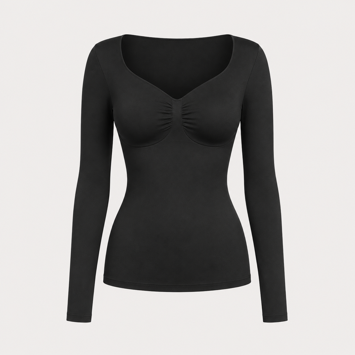 Seamless Diamond-patterned Shapewear Top For Neck